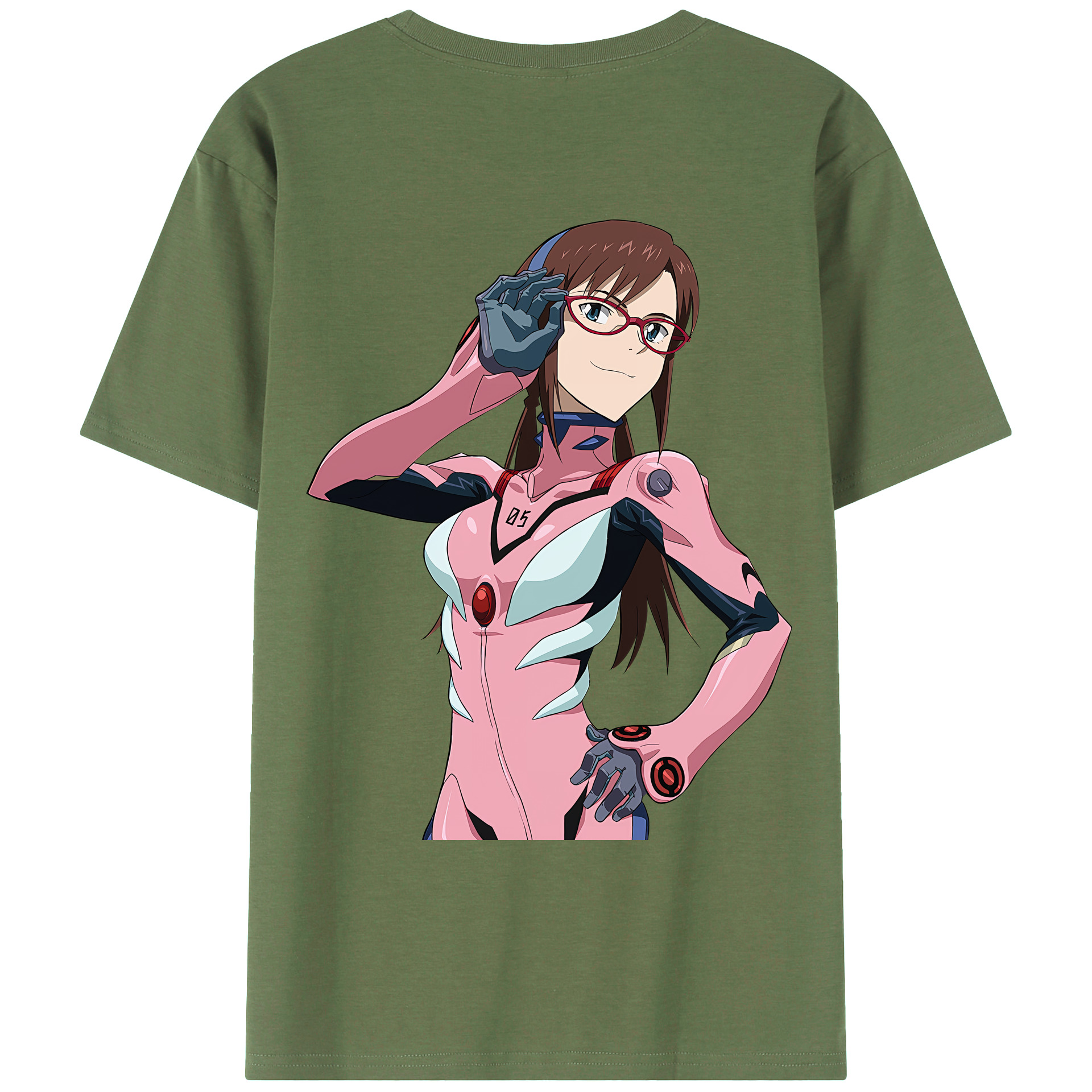 （画像用） EVA 新世紀エヴァンゲリオン 綿100％ メンズ半袖Tシャツ（バックプリント） 通気性